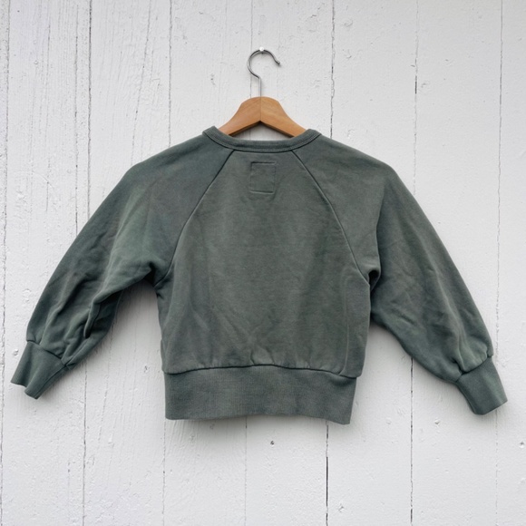 American Outfitters Girls Sweatshirt | Size 8 | Leopard Patch | A076 - Picture 5 of 8